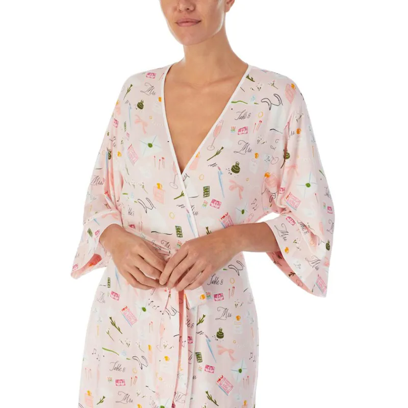 Kate Spade Heart Dot Robe in Pink-1